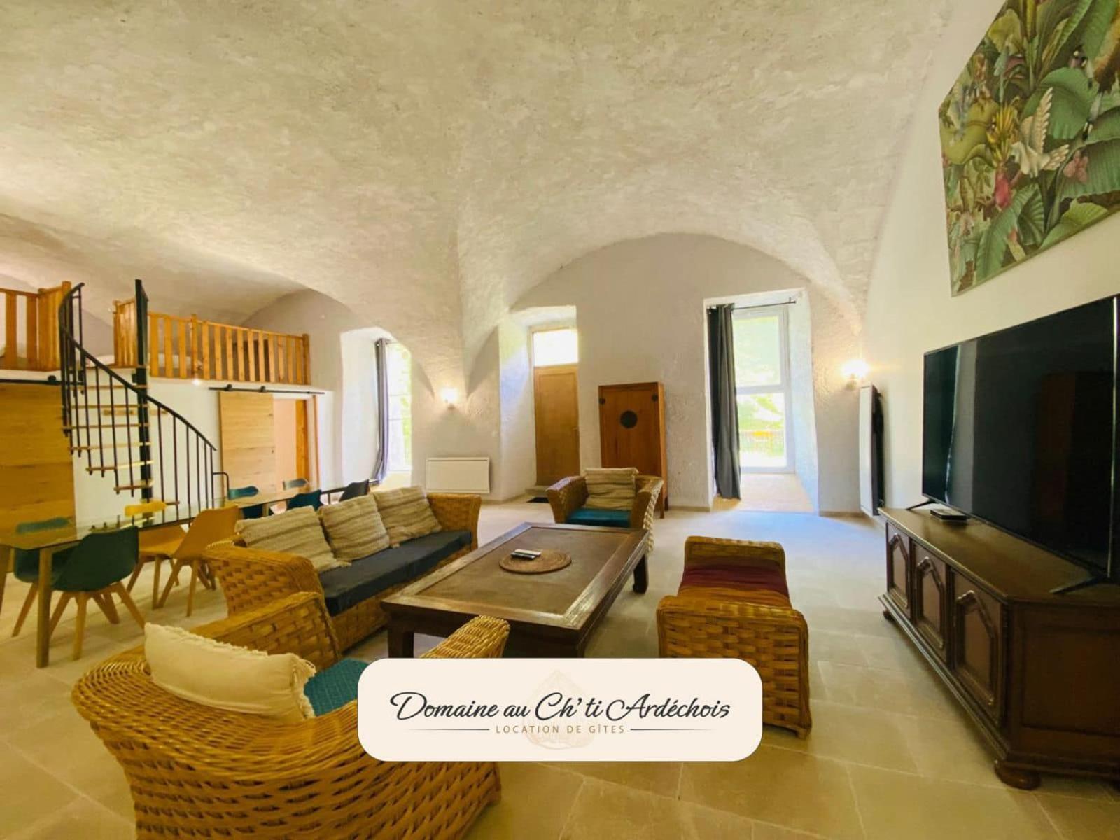 Gite De Groupe - Domaine Au Ch'Ti Ardechois Rochessauve Exterior photo