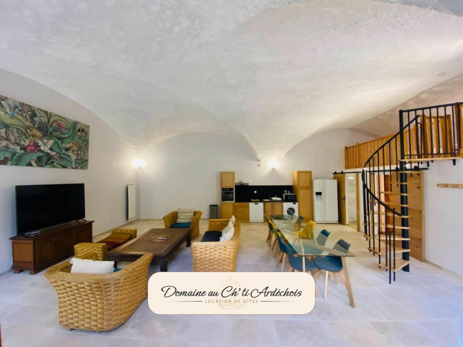 Gite De Groupe - Domaine Au Ch'Ti Ardechois Rochessauve Exterior photo