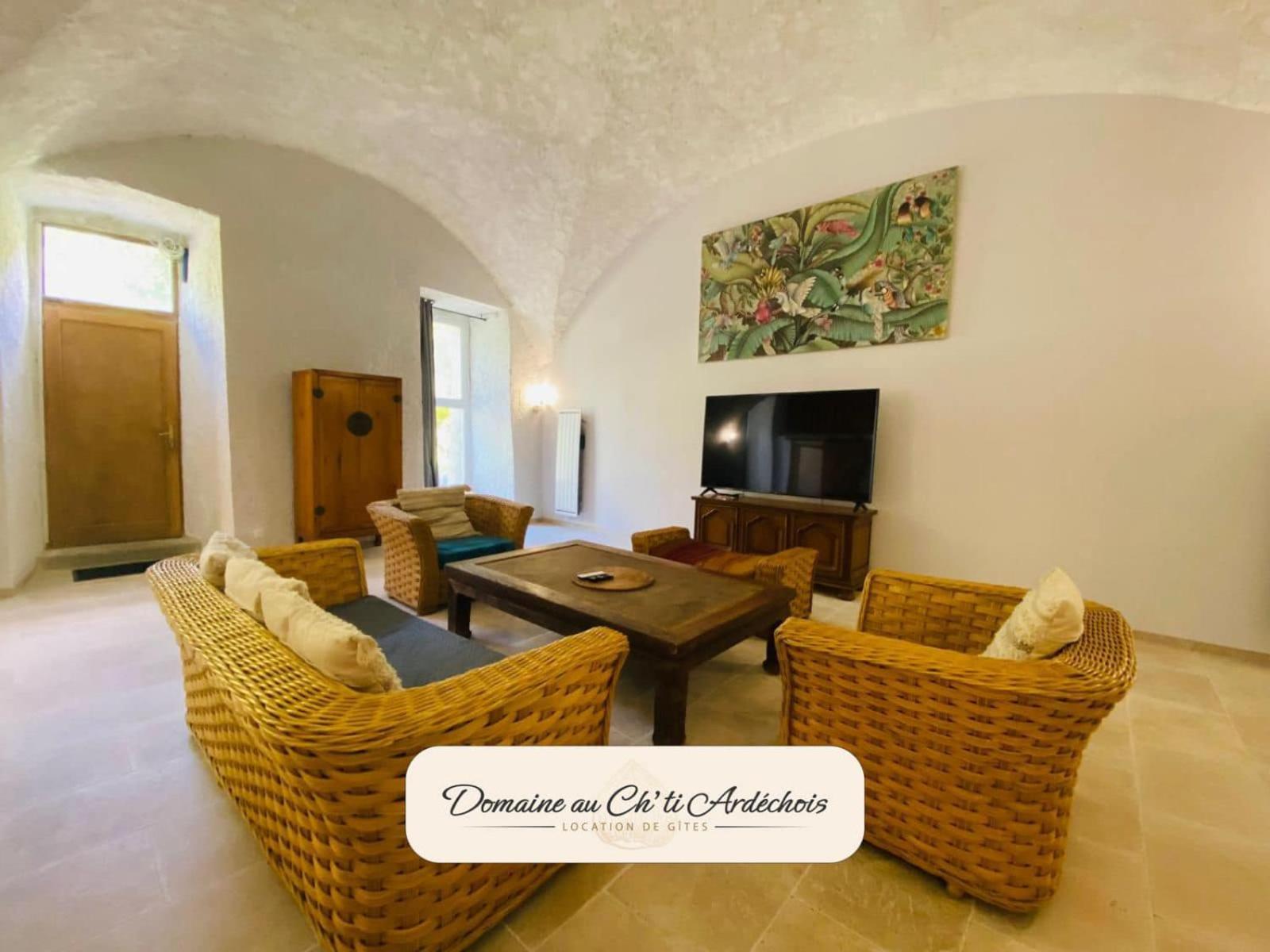 Gite De Groupe - Domaine Au Ch'Ti Ardechois Rochessauve Exterior photo